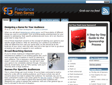 Tablet Screenshot of freelanceflashgames.com